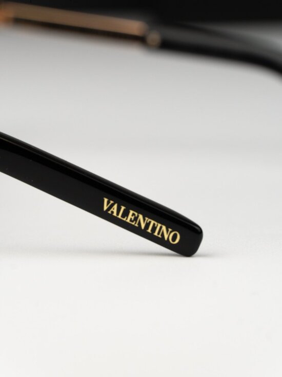 Valentino Women Sunglasses Titanium Gold Grey Mask V-ROMASK VLS-120A 146 NEW main image 7